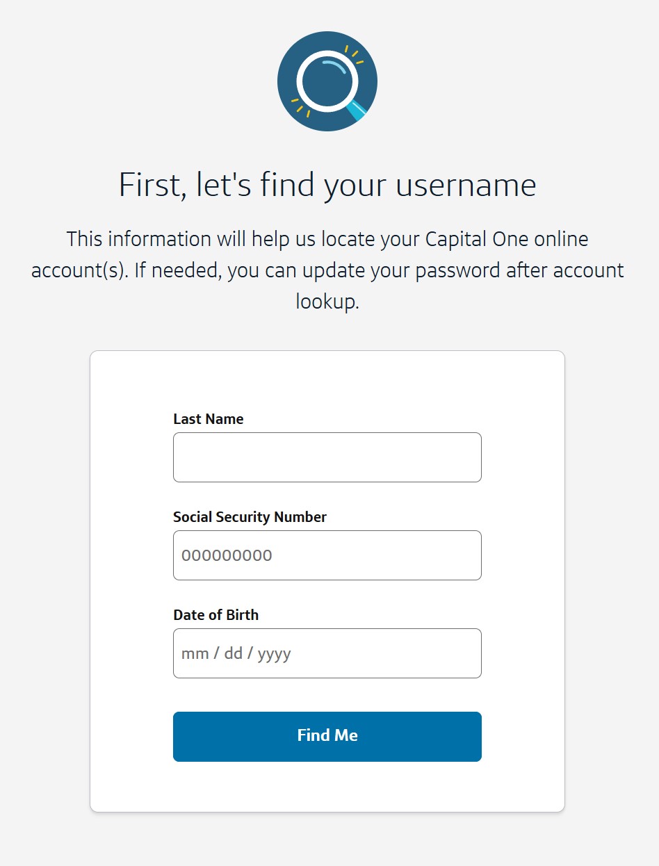 BJ's Credit Card forgot password
