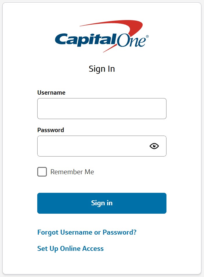 BJ's Credit Card Login Page